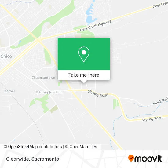 Mapa de Clearwide