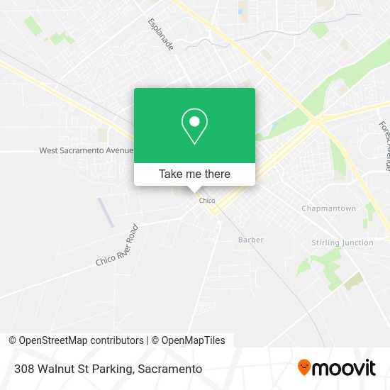 308 Walnut St Parking map