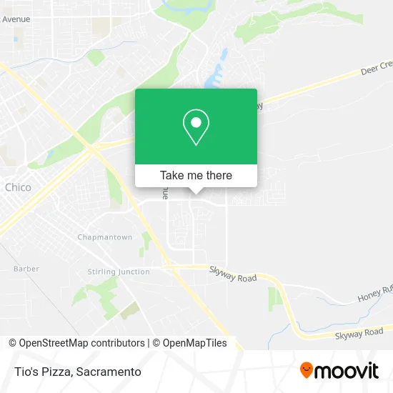 Mapa de Tio's Pizza