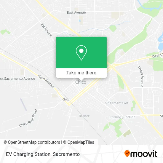Mapa de EV Charging Station