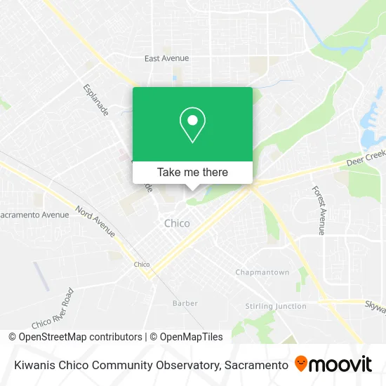 Mapa de Kiwanis Chico Community Observatory