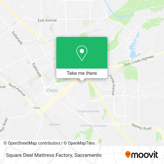 Mapa de Square Deal Mattress Factory