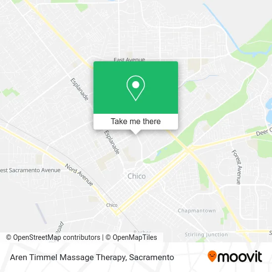 Mapa de Aren Timmel Massage Therapy