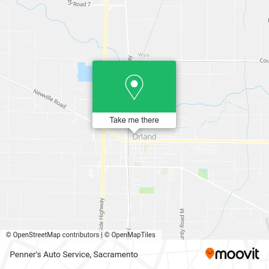 Penner's Auto Service map