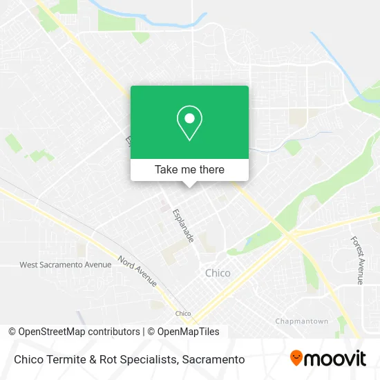Chico Termite & Rot Specialists map