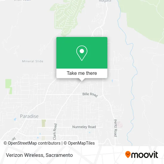 Mapa de Verizon Wireless