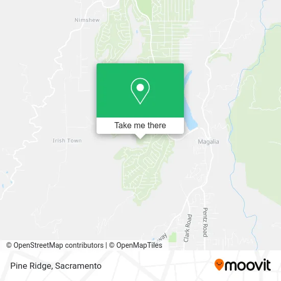 Mapa de Pine Ridge