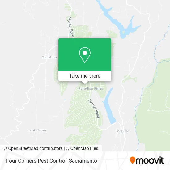 Four Corners Pest Control map