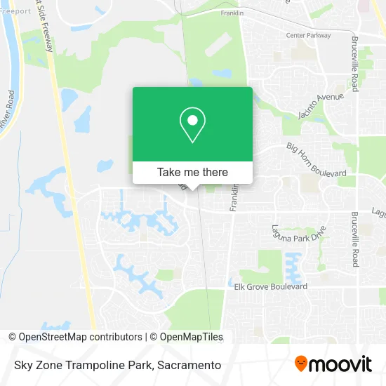 Mapa de Sky Zone Trampoline Park
