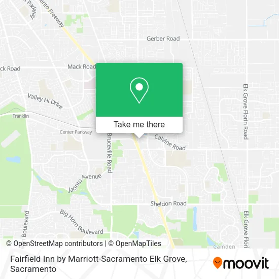 Mapa de Fairfield Inn by Marriott-Sacramento Elk Grove
