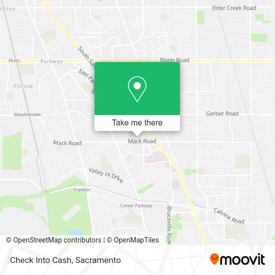 Check Into Cash map