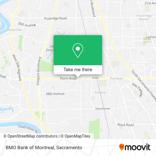 Mapa de BMO Bank of Montreal