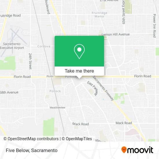 Mapa de Five Below