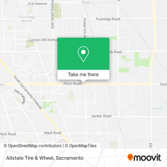 Mapa de Allstate Tire & Wheel