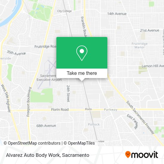 Alvarez Auto Body Work map
