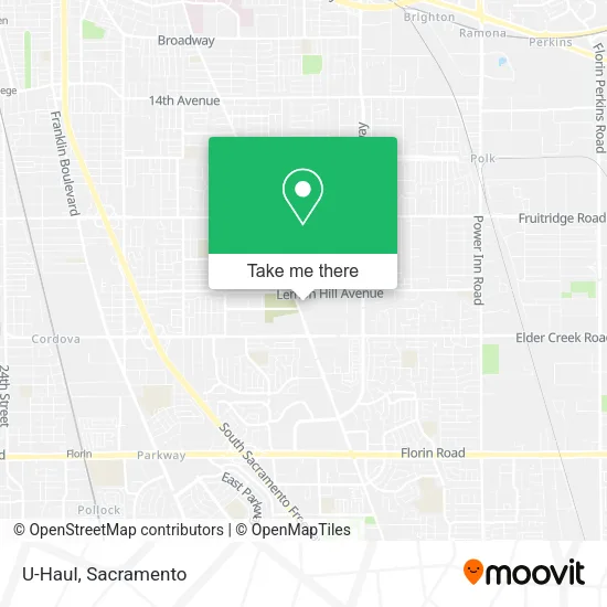 U-Haul map