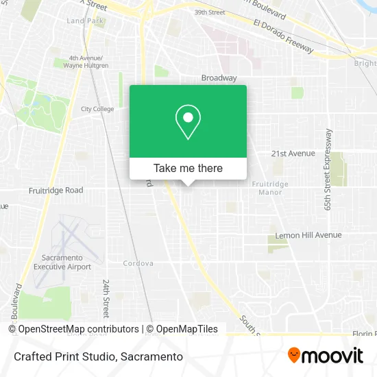 Crafted Print Studio map