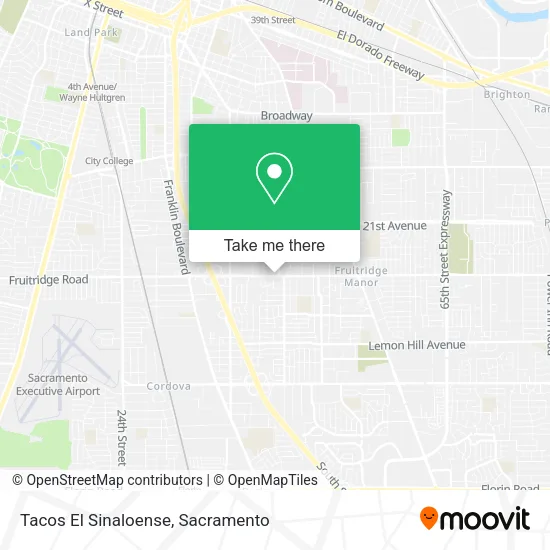 Tacos El Sinaloense map