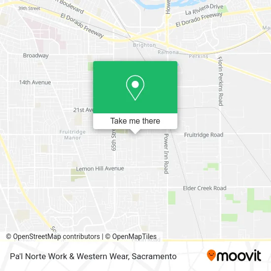 Mapa de Pa'l Norte Work & Western Wear