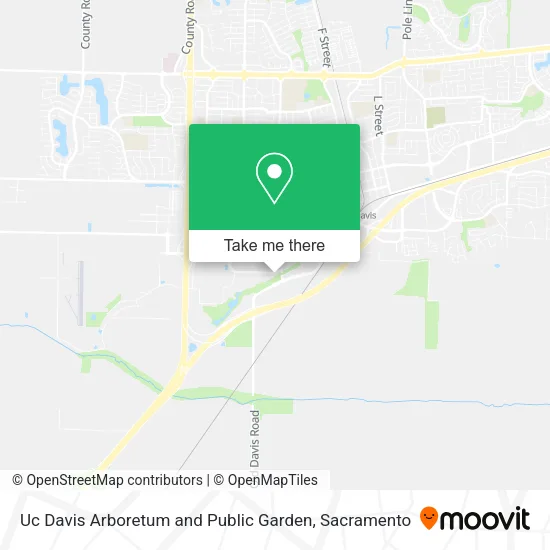 Uc Davis Arboretum and Public Garden map