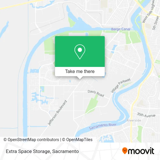 Extra Space Storage map