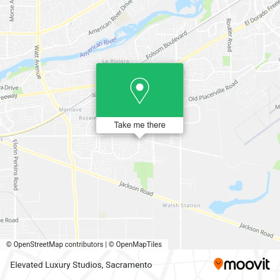 Mapa de Elevated Luxury Studios