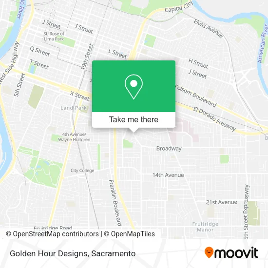 Mapa de Golden Hour Designs
