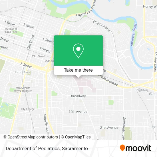 Department of Pediatrics map