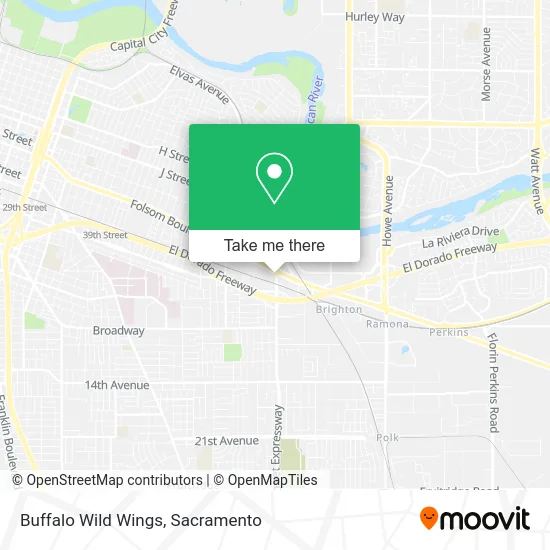 Buffalo Wild Wings map