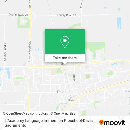 Mapa de L'Academy Language Immersion Preschool-Davis