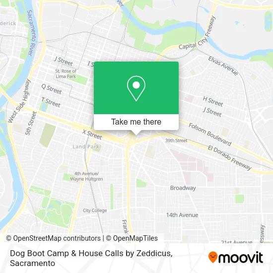 Dog Boot Camp & House Calls by Zeddicus map