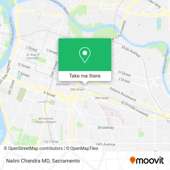 Nalini Chandra MD map