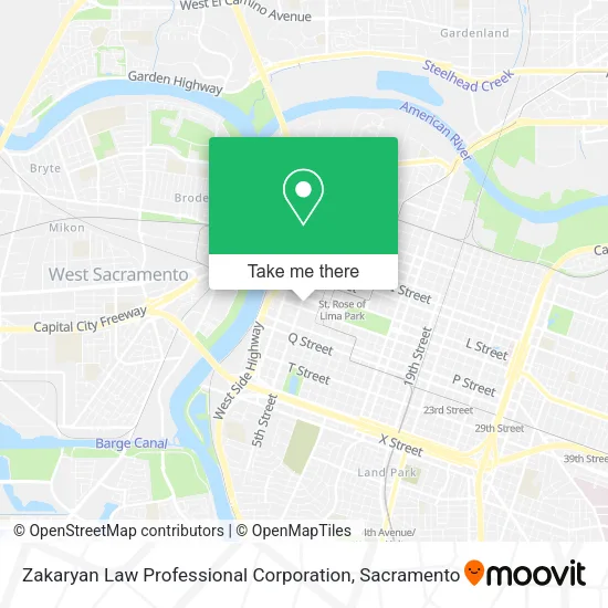 Zakaryan Law Professional Corporation map