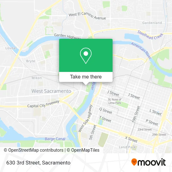 Mapa de 630 3rd Street