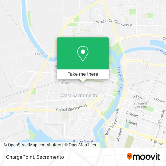 Mapa de ChargePoint