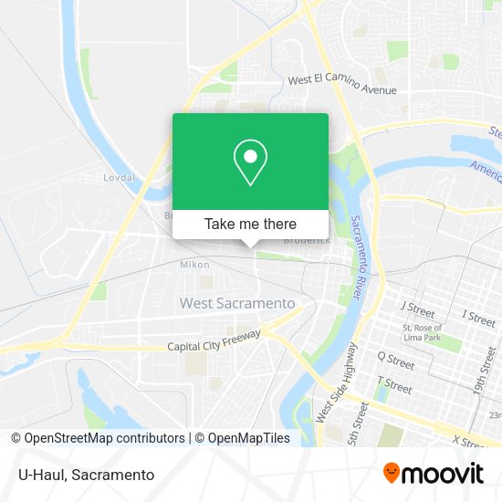 U-Haul map