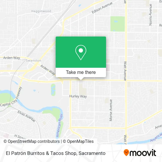 Mapa de El Patrón Burritos & Tacos Shop