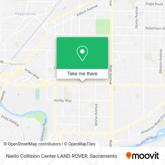 Mapa de Niello Collision Center LAND ROVER