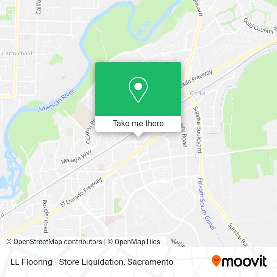 LL Flooring - Store Liquidation map