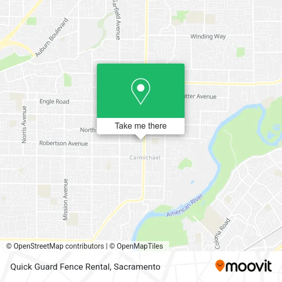 Mapa de Quick Guard Fence Rental