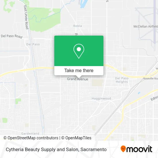 Mapa de Cytheria Beauty Supply and Salon