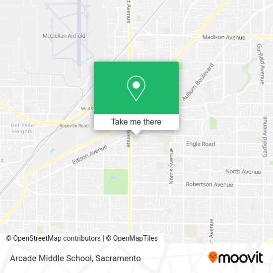 Mapa de Arcade Middle School