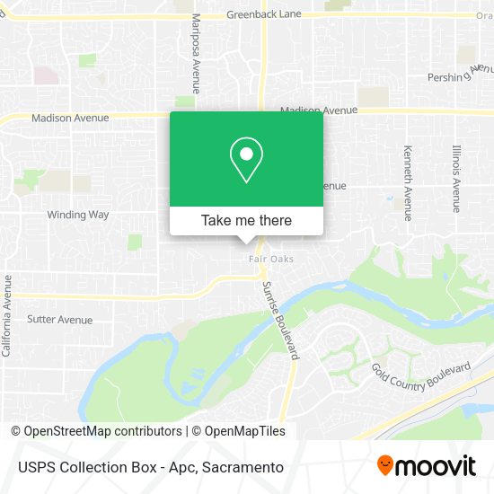 USPS Collection Box - Apc map