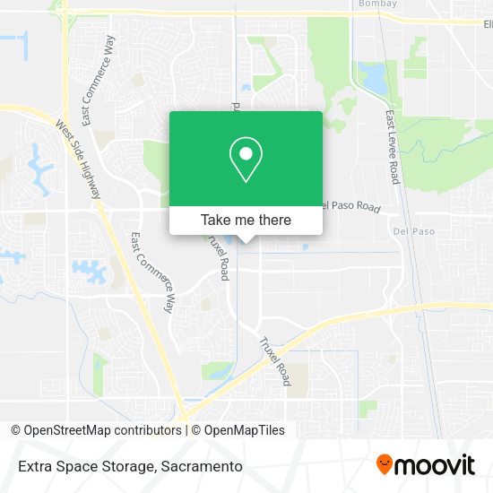 Extra Space Storage map