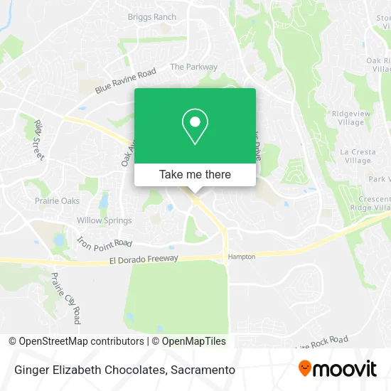 Mapa de Ginger Elizabeth Chocolates