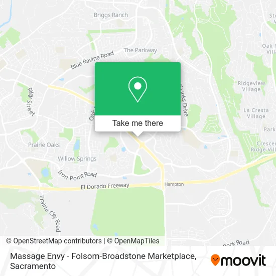 Massage Envy - Folsom-Broadstone Marketplace map