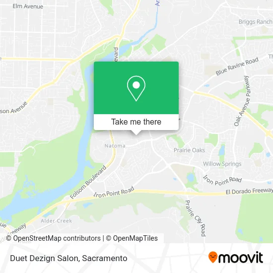 Mapa de Duet Dezign Salon