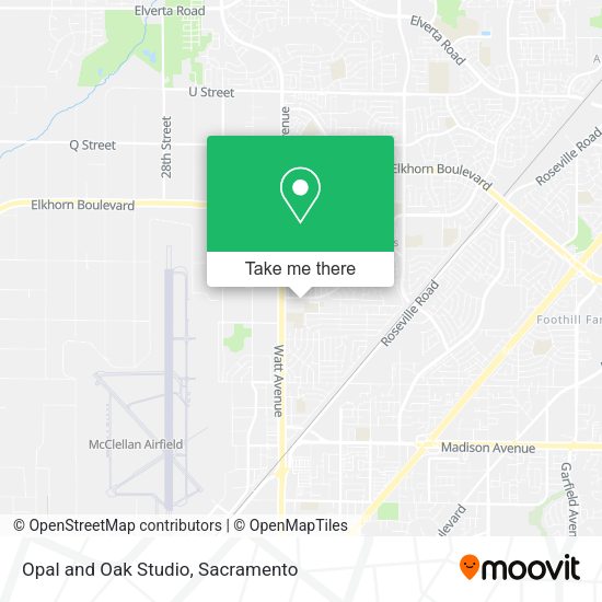 Opal and Oak Studio map