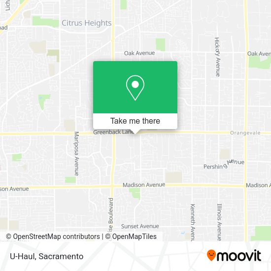 U-Haul map