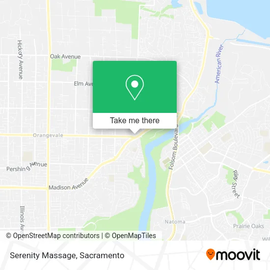 Serenity Massage map